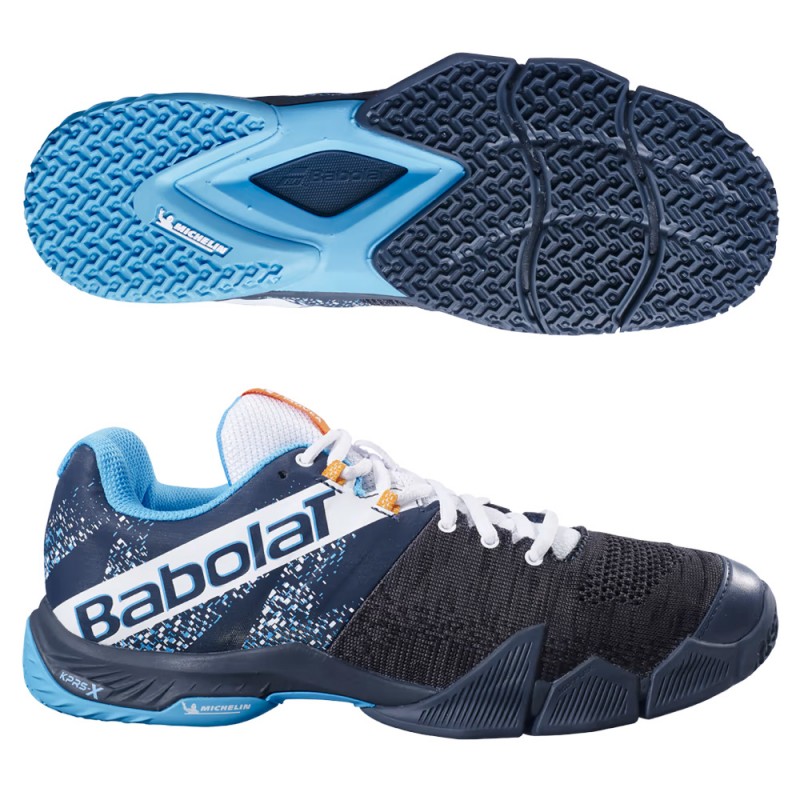 Scarpe Babolat Movea Uomo grigio scuba blu 2023 Scarpe Babolat Movea Uomo grigio scuba blu 2023