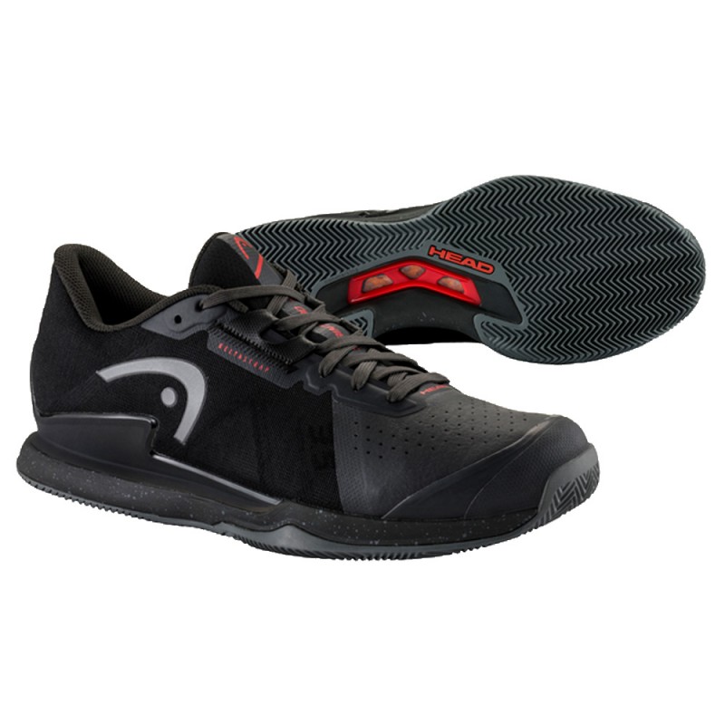 scarpe Head Sprint Pro 3.5 Terra rossa nera 2023
