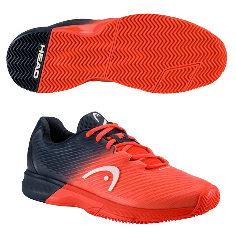 Scarpe Head Revolt Pro 4.0 Argilla mirtillo corallo infuocato 2023 Scarpe Head Revolt Pro 4.0 Argilla mirtillo corallo infuocato 2023