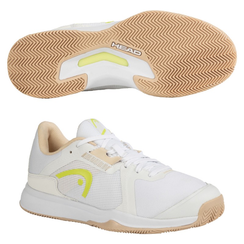Scarpe Head Sprint Team 3.5 Terra bianca lime 2023 Scarpe Head Sprint Team 3.5 Terra bianca lime 2023