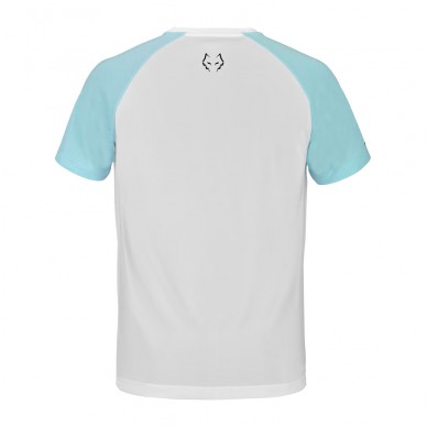 Maglietta Babolat Crew Neck Tee Lebron bianco azzurro