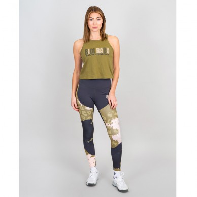 Leggins Bidi Badu Pure Wild Printed Stretto verde oliva grigio scuro