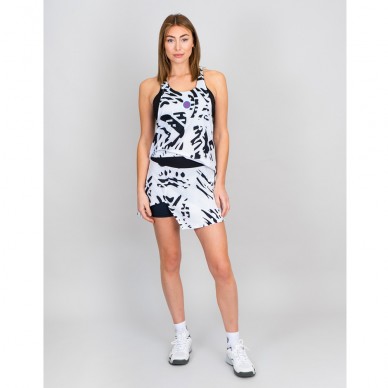 Gonna Bidi Badu Melbourne Printed Cut Out bianco nero