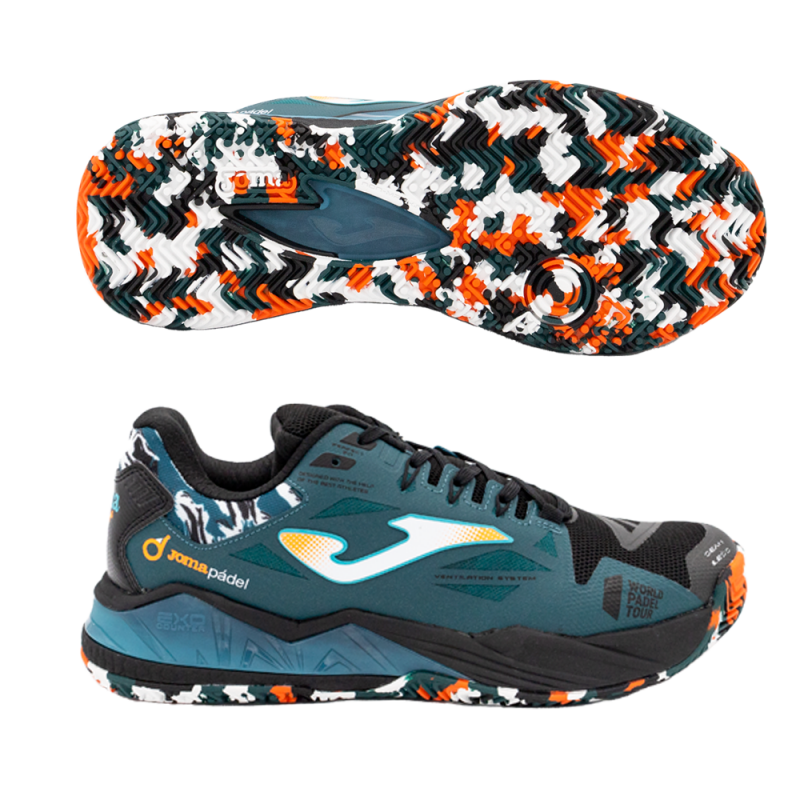 Scarpe Joma T.SPIN 2301 nero petrolio 2023 Scarpe Joma T.SPIN 2301 nero petrolio 2023
