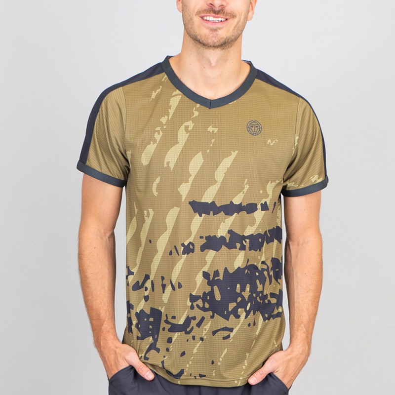 Maglietta Bidi Badu Pure Wild V-NECK TEE grigio scuro oliva Maglietta Bidi Badu Pure Wild V-NECK TEE grigio scuro oliva