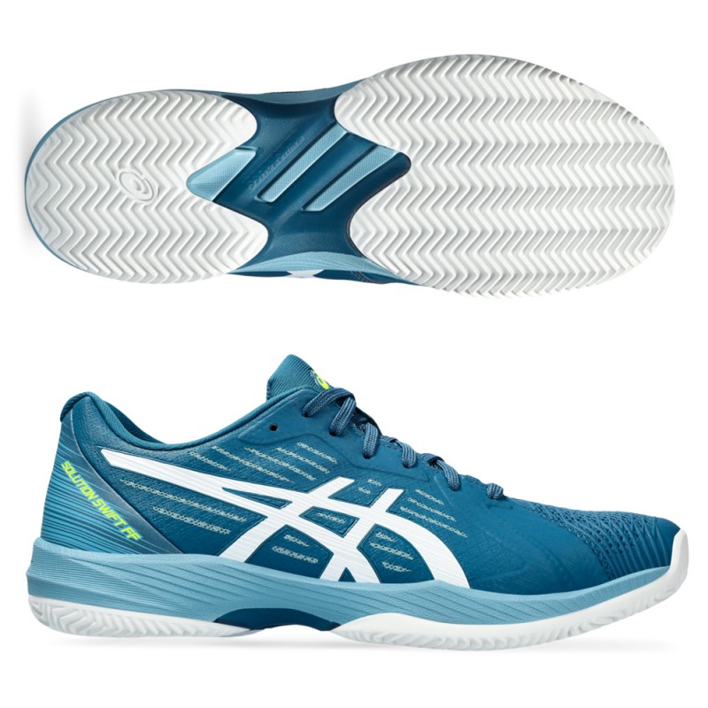 Asics Solution Swift FF Clay Restful Teal bianco Asics Solution Swift FF Clay Restful Teal bianco