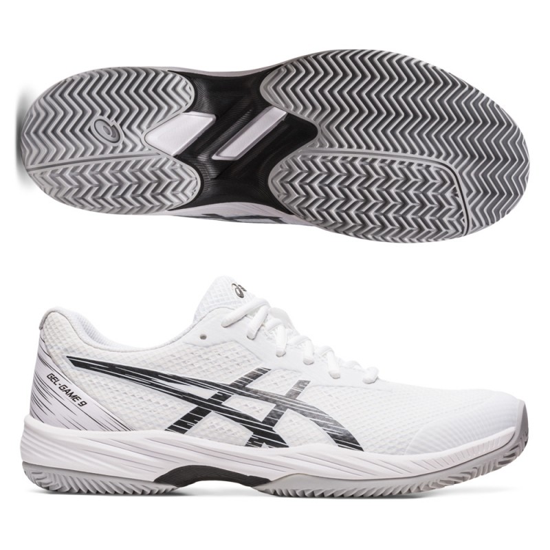 Asics Gel Game 9 Clay bianca nera Asics Gel Game 9 Clay bianca nera