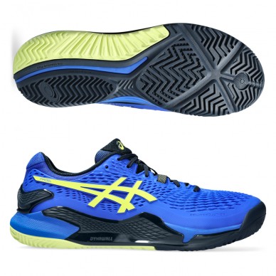 Scarpe Asics Gel Resolution 9 Padel illusion blue glow yellow