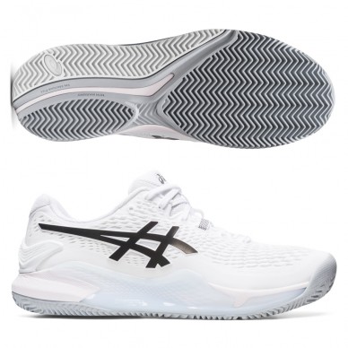 Scarpe Asics Gel Resolution 9 Clay white black
