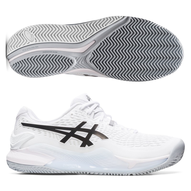 Scarpe Asics Gel Resolution 9 Clay white black