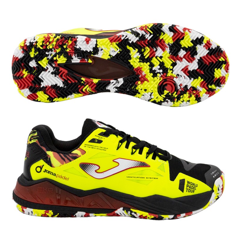 Scarpe Joma T.SPIN 2309 nero giallo fluor 2023 Scarpe Joma T.SPIN 2309 nero giallo fluor 2023