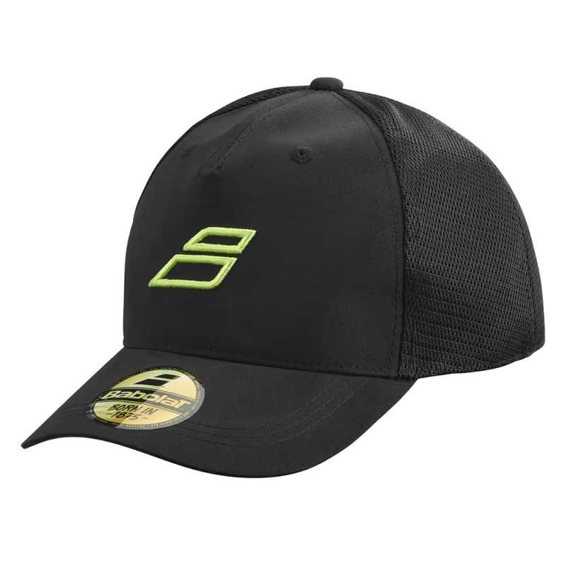 Cappello Babolat Curve Trucker Nero Giallo Cappello Babolat Curve Trucker Nero Giallo