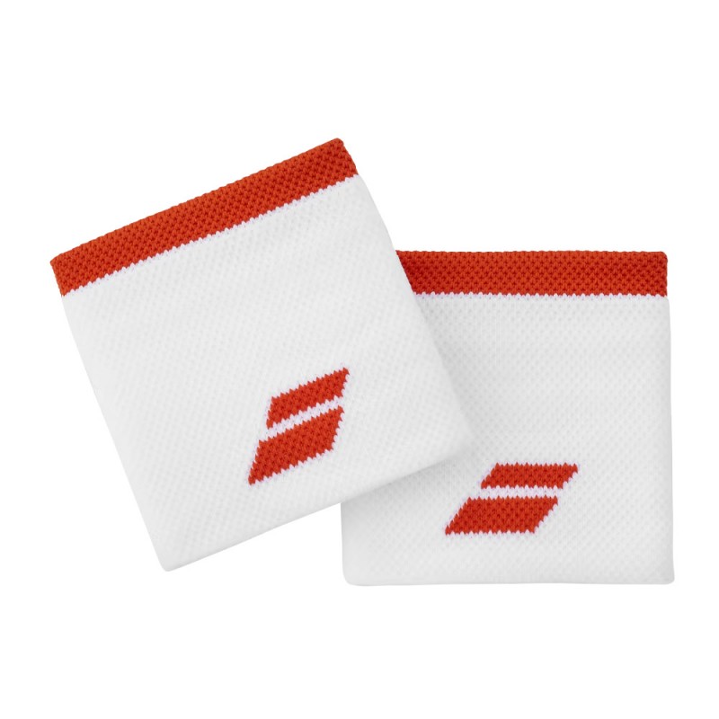 Polsini Babolat Logo Bianche Rosse Polsini Babolat Logo Bianche Rosse