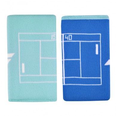 Polsini Jumbo reversibili Babolat bianchi blu