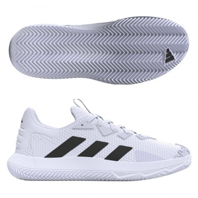 Scarpe Adidas Solematch Control M Clay white core black silver 2023