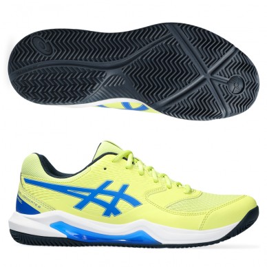 Asics Gel Dedicate 8 Padel glow yellow illusion blu