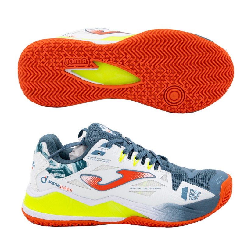 Scarpe Joma Spin Men 2302 bianco petrolio 2023 Scarpe Joma Spin Men 2302 bianco petrolio 2023
