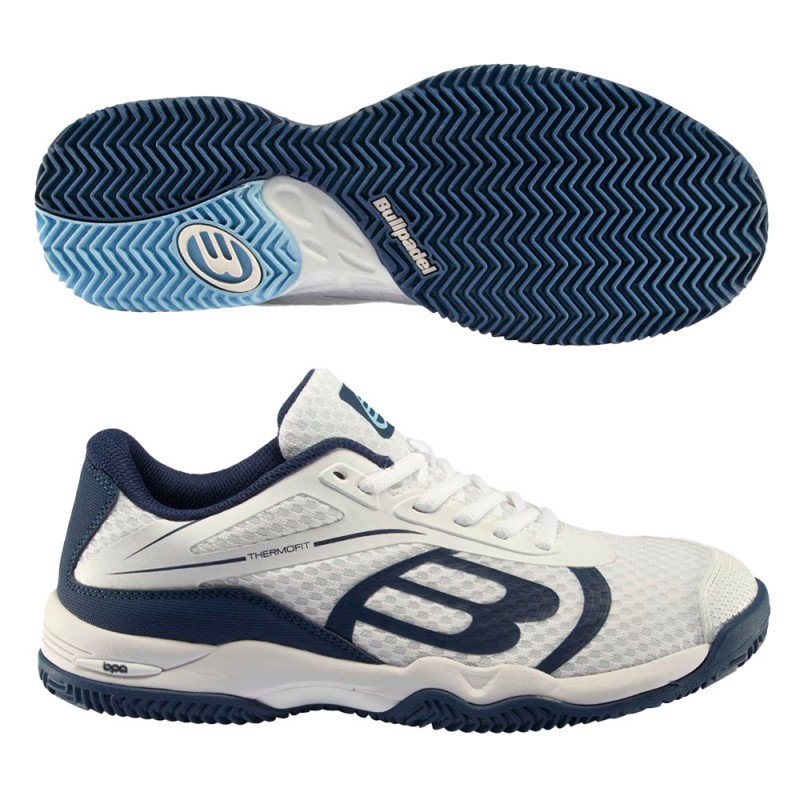 Scarpe Bullpadel Beker 23I bianche blu navy Scarpe Bullpadel Beker 23I bianche blu navy