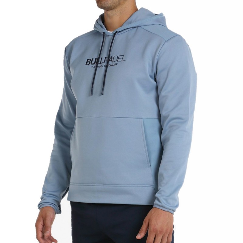 Felpa blu acciaio Bullpadel Yambo 23I Felpa blu acciaio Bullpadel Yambo 23I