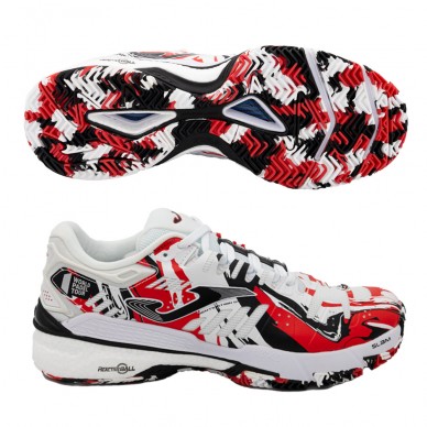 Scarpe Joma Slam Uomo 2302 bianche rosse 2023