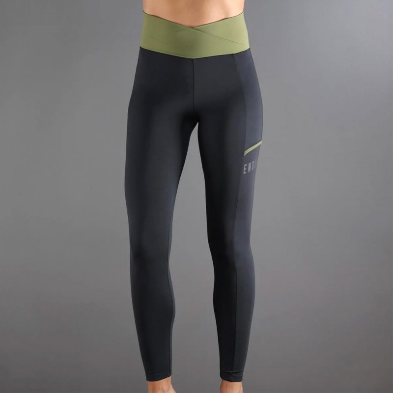 Leggings Endless Cross Pocket nero army Leggings Endless Cross Pocket nero army