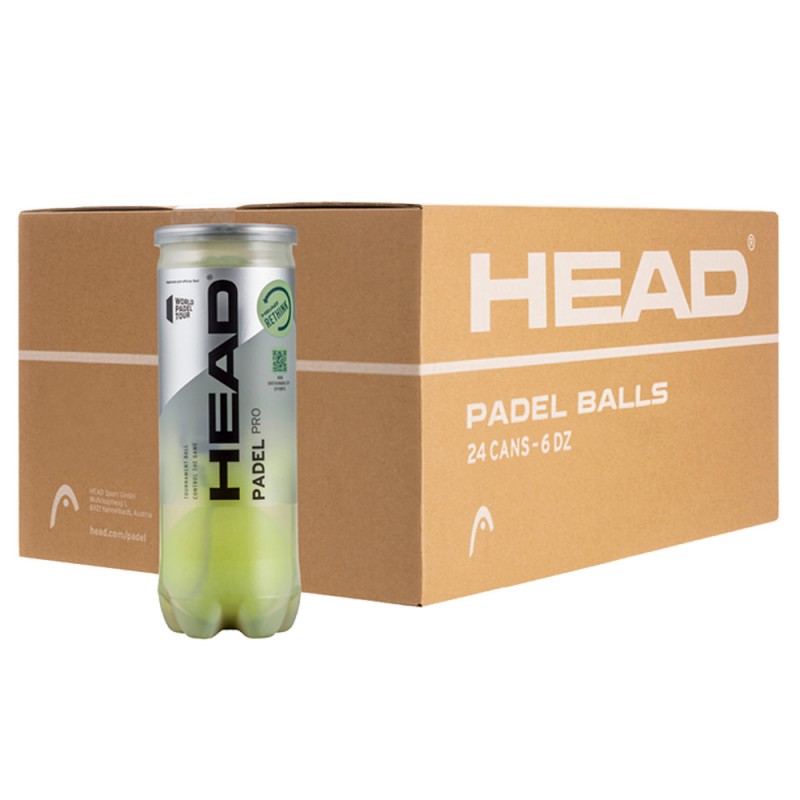 Cartone palline Head Padel Pro 3B 24 x 3 Cartone palline Head Padel Pro 3B 24 x 3