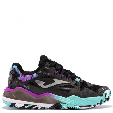 Scarpe Joma Spin Lady 2401 black turquoise pink 2024