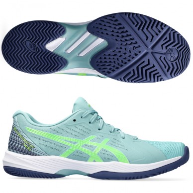 scarpe Asics Solution Swift FF Padel teal tint electric lime 2024