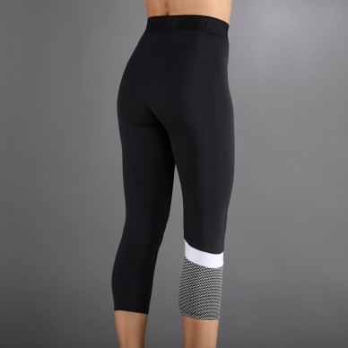 Leggings Endless Line Pocket 7/8 nero bianco