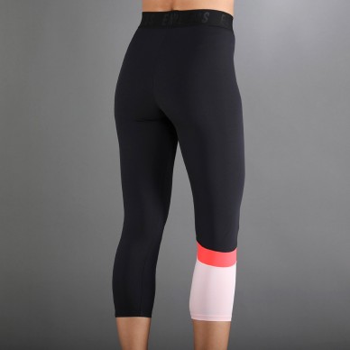 Leggings Endless Line Pocket 7/8 rosa nero