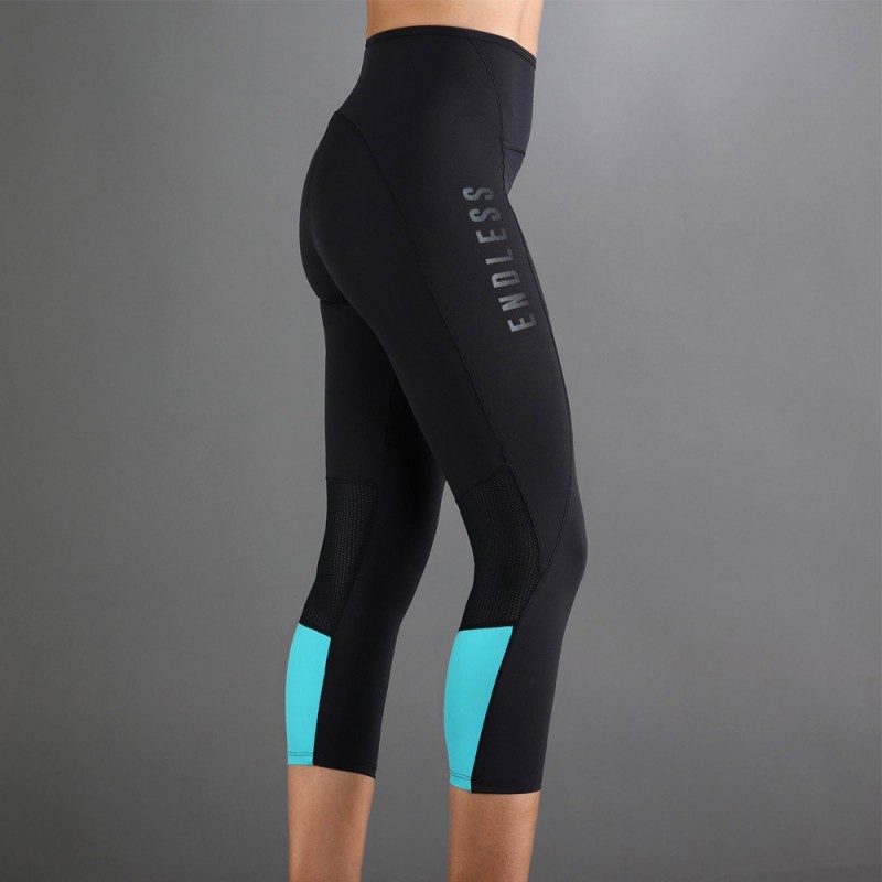 Leggings Endless Indy 7/8 nero blu Leggings Endless Indy 7/8 nero blu