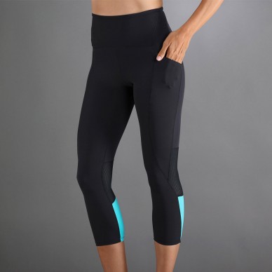 Leggings Endless Indy 7/8 nero blu