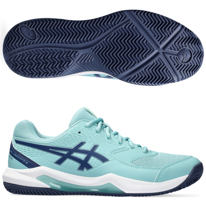 scarpe Asics Gel Dedicate 8 Padel teal tint thunder blue 2024