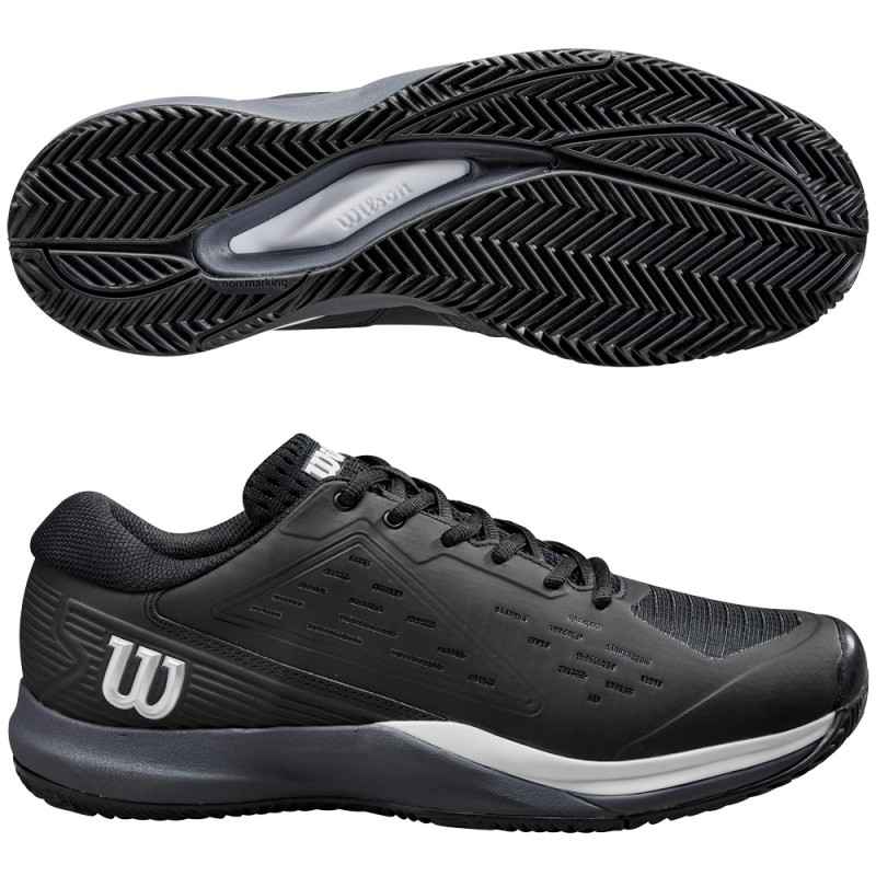 Scarpe Wilson Rush Pro Ace Clay black ombre blue 2024