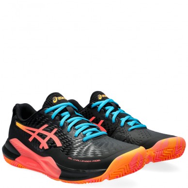 scarpe Asics Gel Challenger 14 Padel black blazing coral 2024