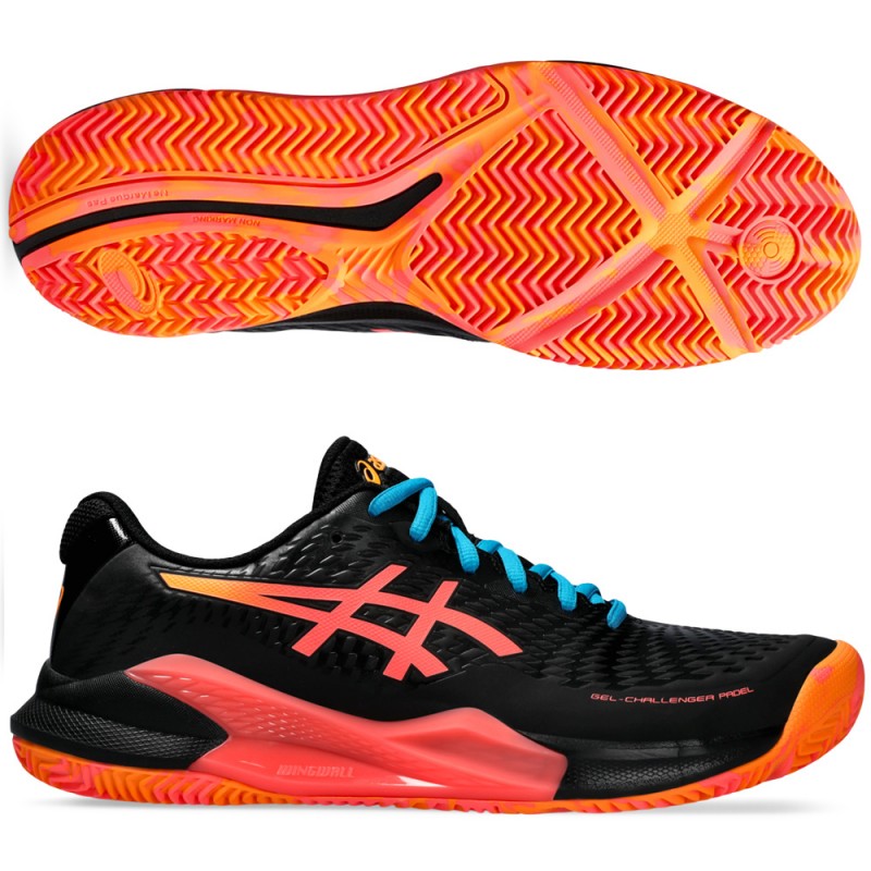 scarpe Asics Gel Challenger 14 Padel black blazing coral 2024