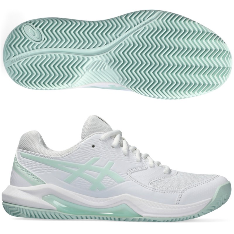 scarpe Asics Gel Dedicate 8 Clay white pale blue 2024 scarpe Asics Gel Dedicate 8 Clay white pale blue 2024