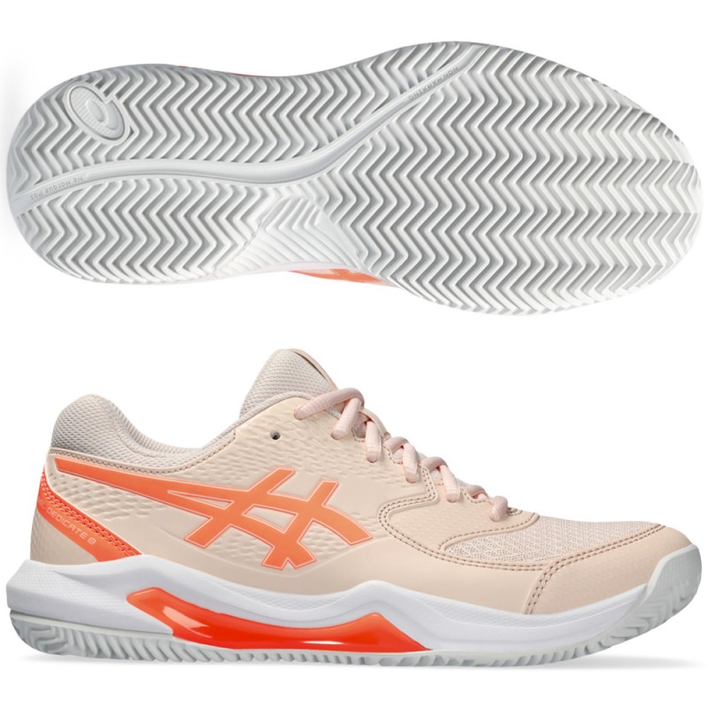 scarpe Asics Gel Dedicate 8 Clay pearl pink sun coral 2024