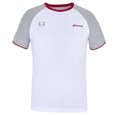 maglietta Babolat Crew Neck Tee Lebron bianco