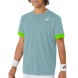 maglietta Asics Men Court SS Top tinta turchese