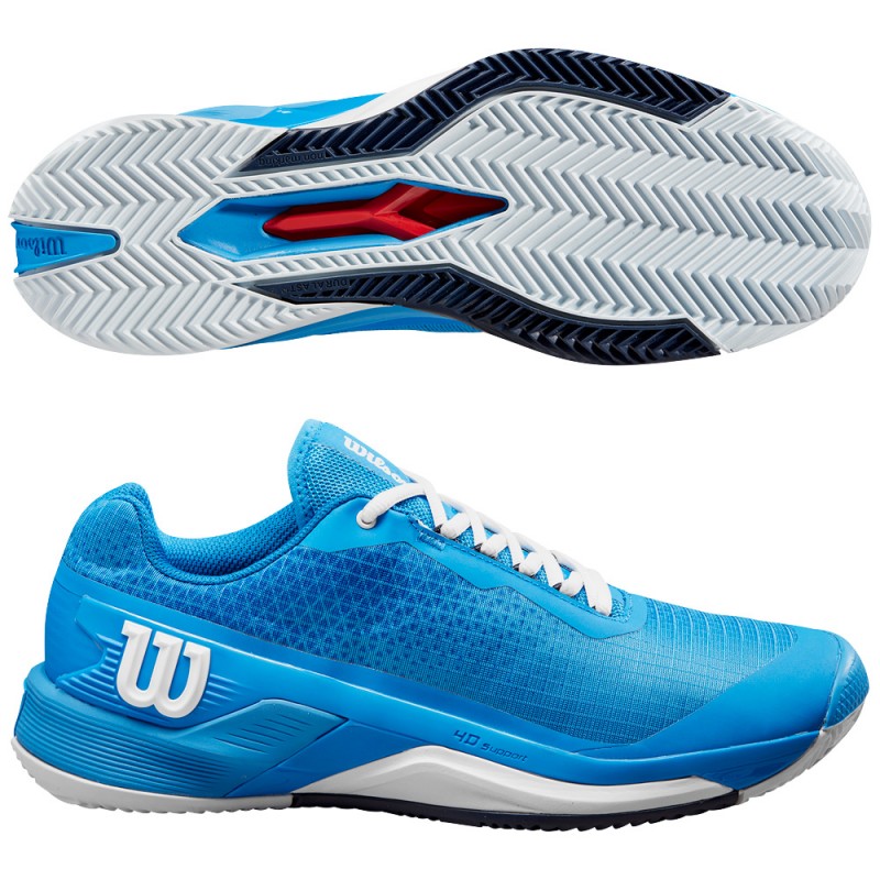 Scarpe Wilson Rush Pro 4.0 Clay french blue 2024 Scarpe Wilson Rush Pro 4.0 Clay french blue 2024