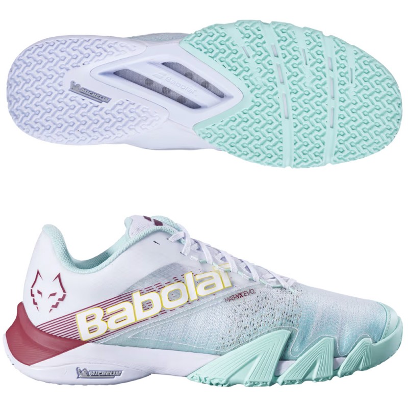 Scarpe Babolat Jet Premura 2 Men Lebron bianco rosso 2024