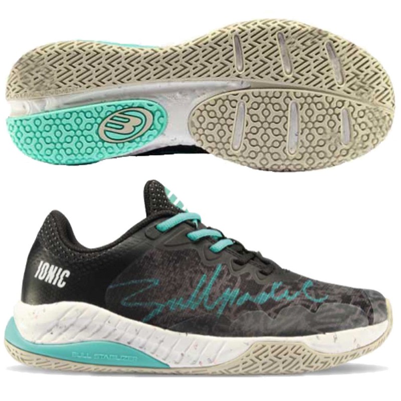 Scarpe Bullpadel Ionic W 24V black turquoise 2024 Scarpe Bullpadel Ionic W 24V black turquoise 2024