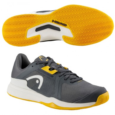 Scarpe Head Sprint Team 3.5 Clay dark grey banana 2024