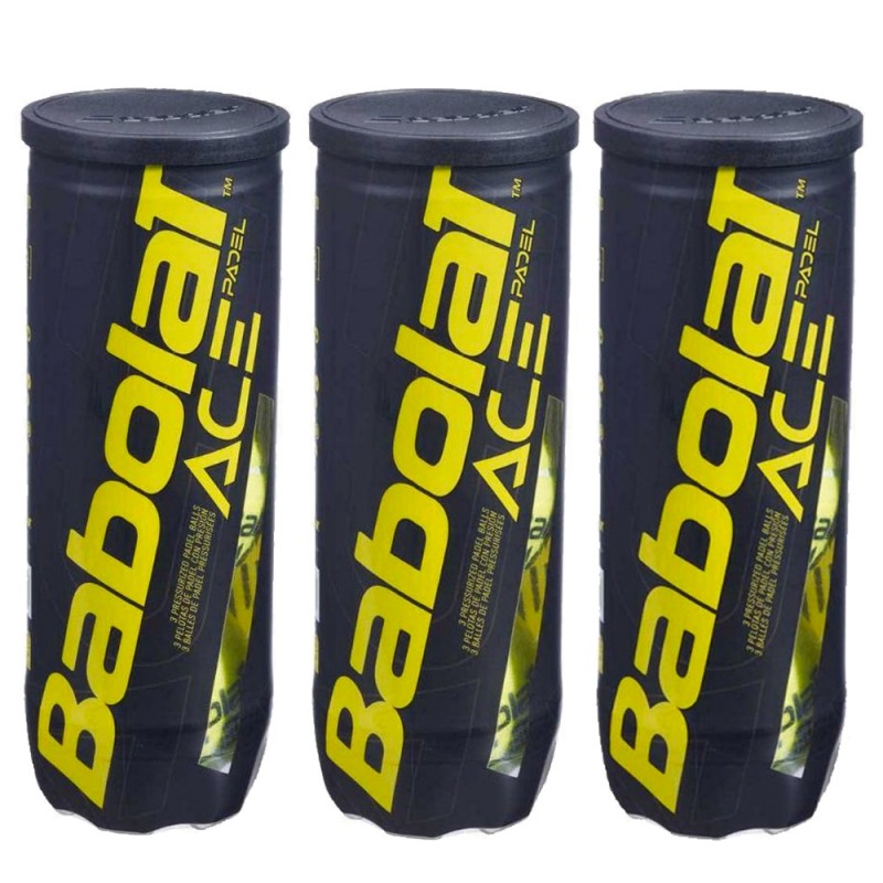 Pack 3 tubo palline Babolat ACE Padel X3