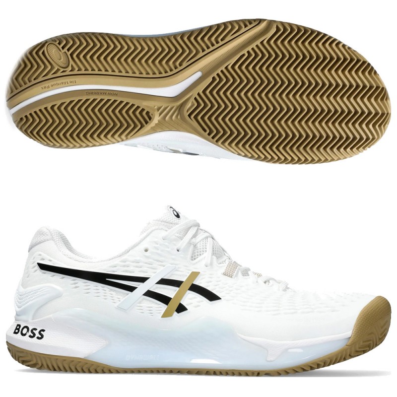 scarpe Asics Gel Resolution 9 Clay white black 2024 scarpe Asics Gel Resolution 9 Clay white black 2024