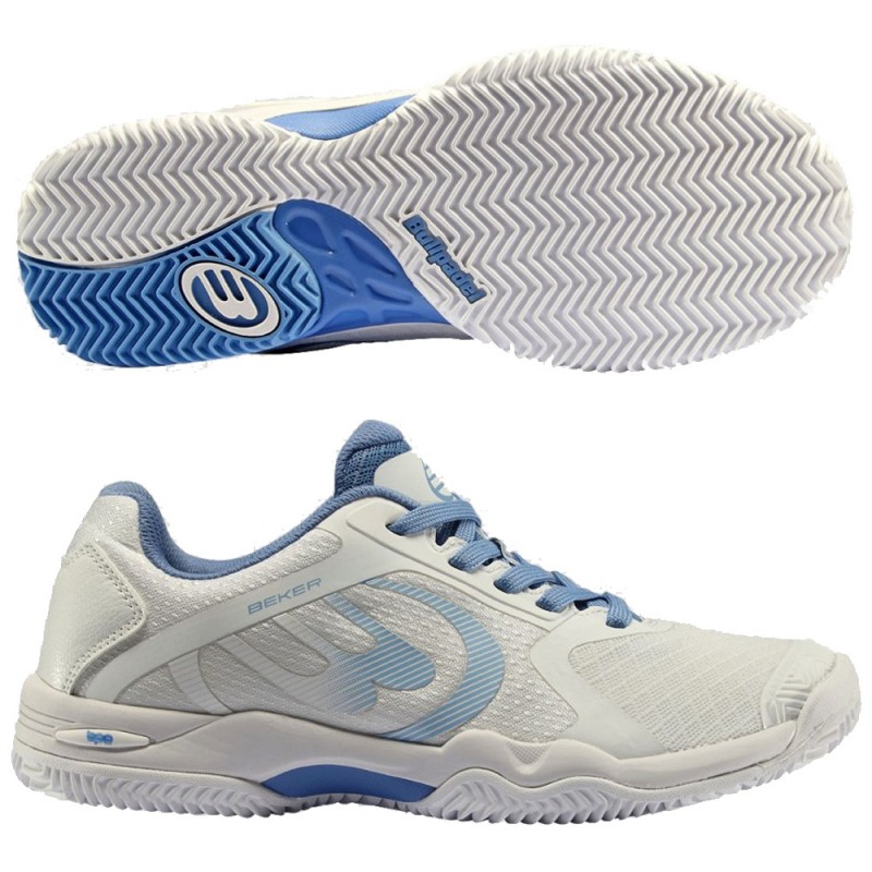 scarpe Bullpadel Beker W 24V white blue 2024 scarpe Bullpadel Beker W 24V white blue 2024