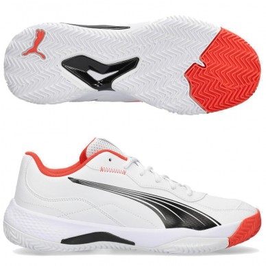 Scarpe Puma NOVA Smash white black active red 2024