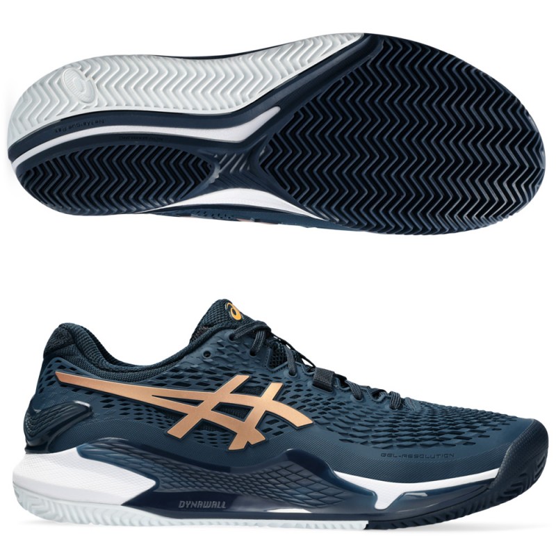 scarpe Asics Gel Resolution 9 Clay french blue pure gold 2024 scarpe Asics Gel Resolution 9 Clay french blue pure gold 2024