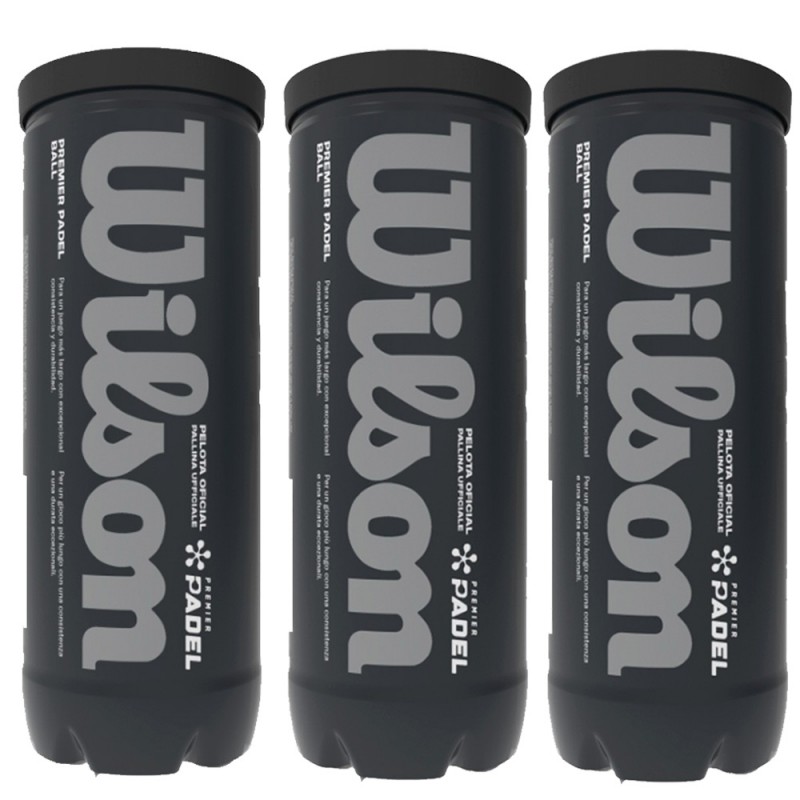 Pack 3 tubo palline Wilson Premier Padel x 3